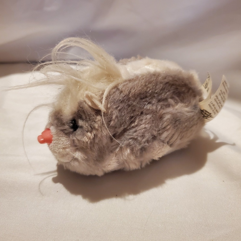 Zhu Zhu Pets Kingston Hamster Gray White‎ Interactive Toy Doesn't Move